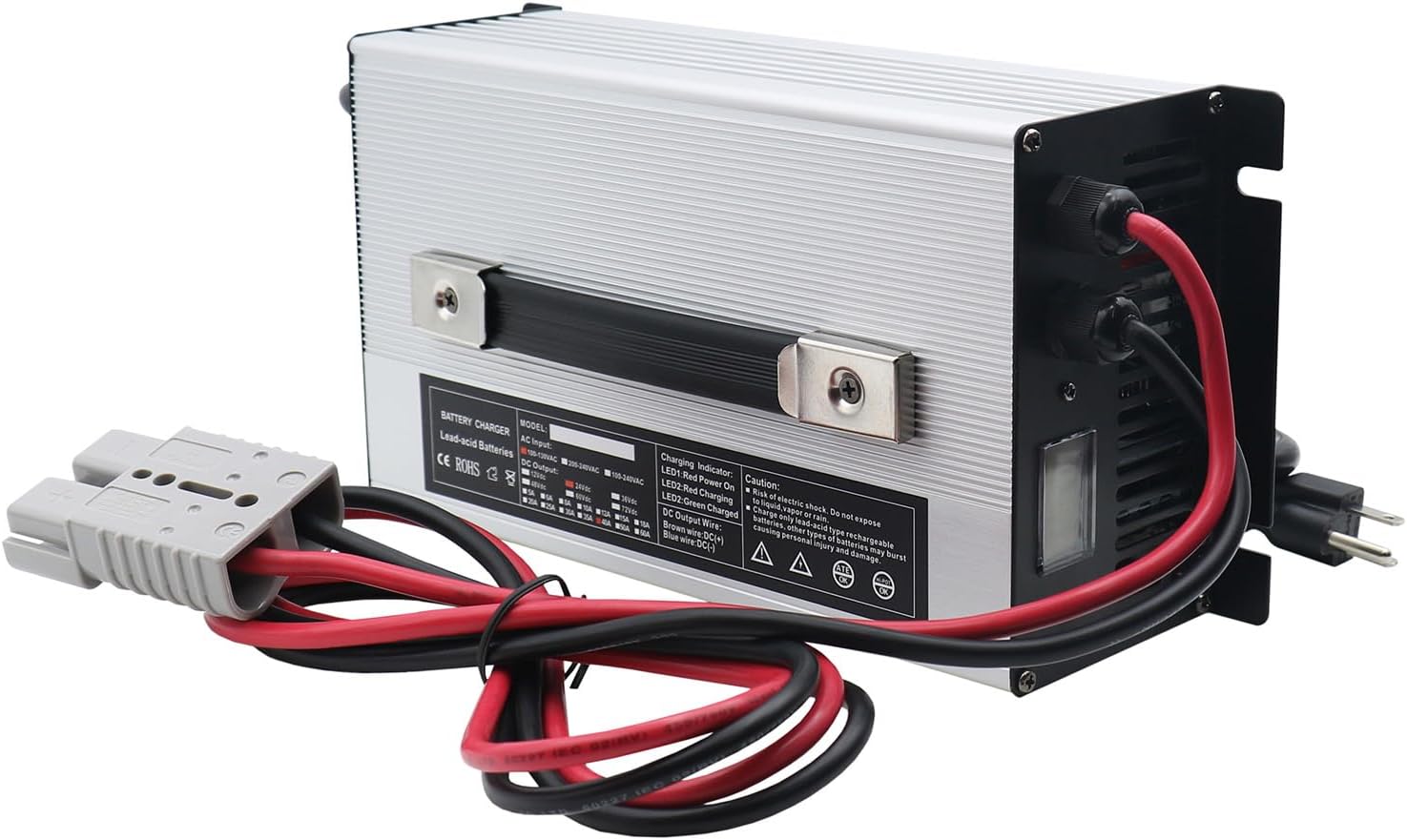 شاحن بطارية حمض الرصاص السريع  - مراجعة 72V 15A Fast Charger وسعره
