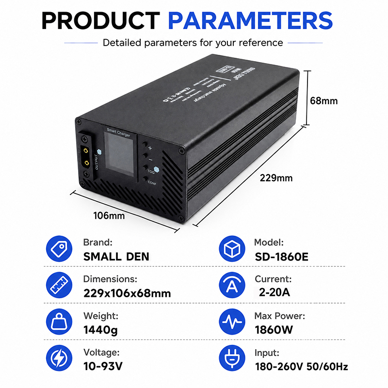 54.6V 67.2V 84V 5A 8A 10A 12A  - مراجعة 84V 20A Smart Charger وسعره