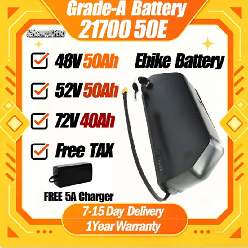 بطارية دراجة كهربائية من نوع P - مراجعة 72V 50Ah 21700 Lithium Battery وسعره