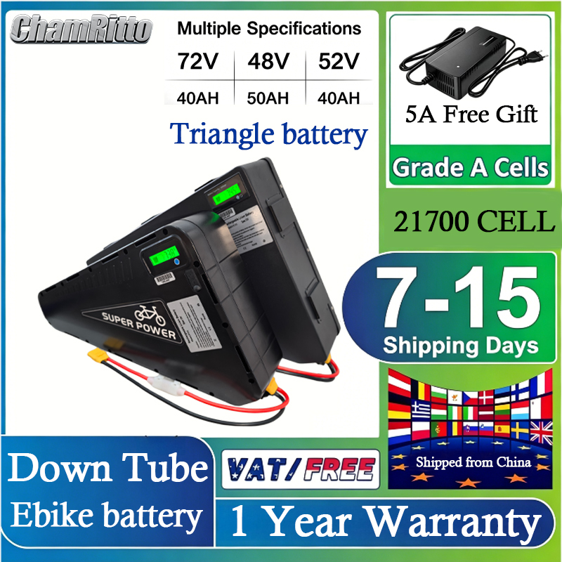 دراجة كهربائية 72 فولت تشام را - مراجعة 72V 50Ah 21700 Lithium Battery وسعره