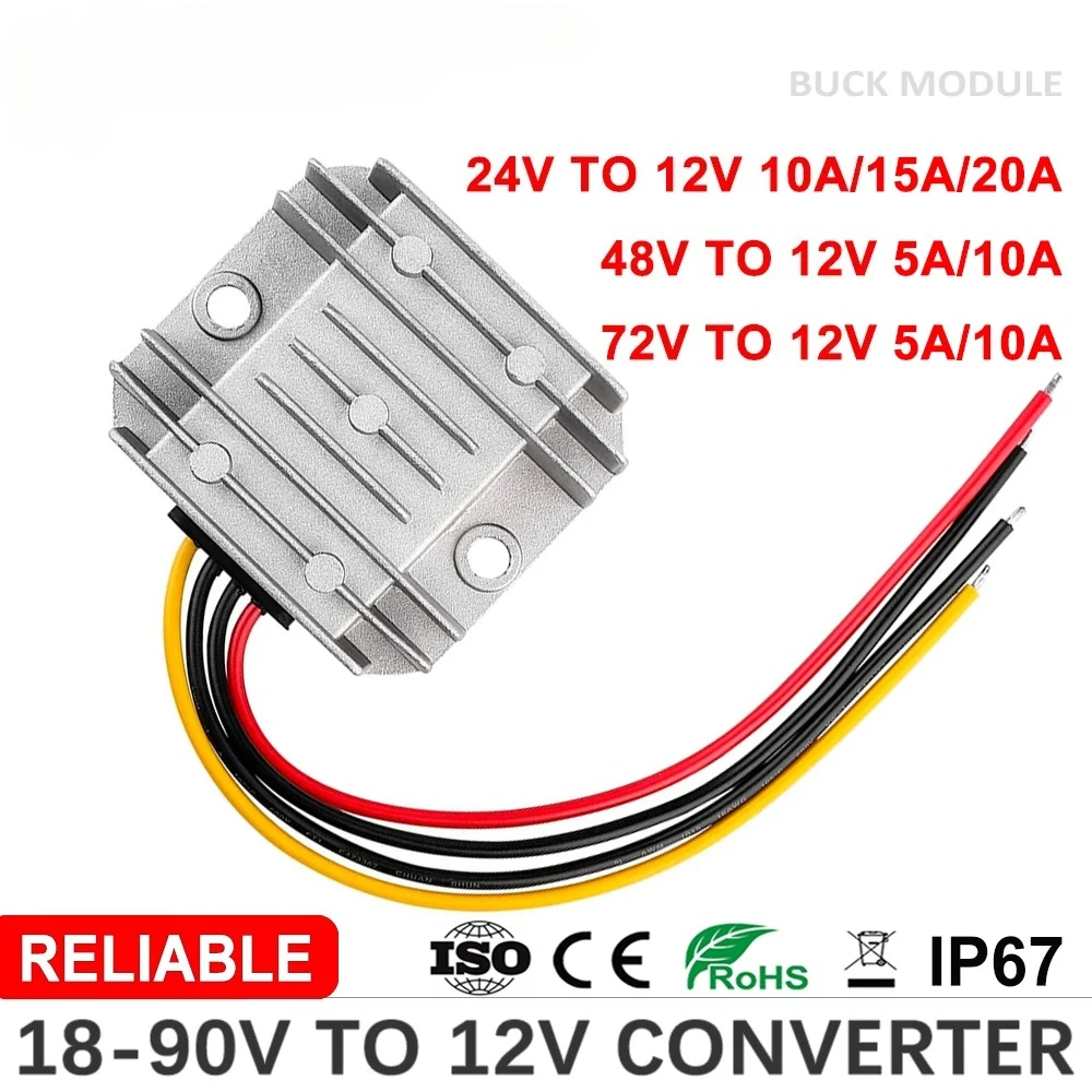 محول تيار مستمر من 20-90 فولت  - مراجعة 72V 15A Fast Charger وسعره