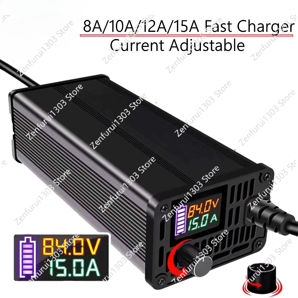 شاحن بطارية ليثيوم أيون وليثيو - مراجعة 72V 15A Fast Charger وسعره