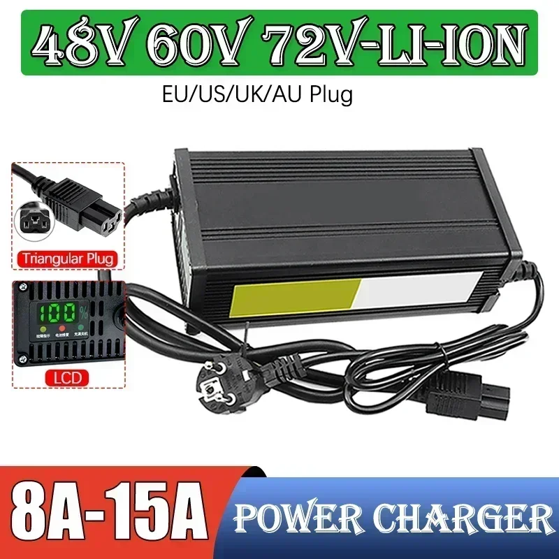 48 فولت 60 فولت 72 فولت مركبة  - مراجعة 72V 15A Fast Charger وسعره